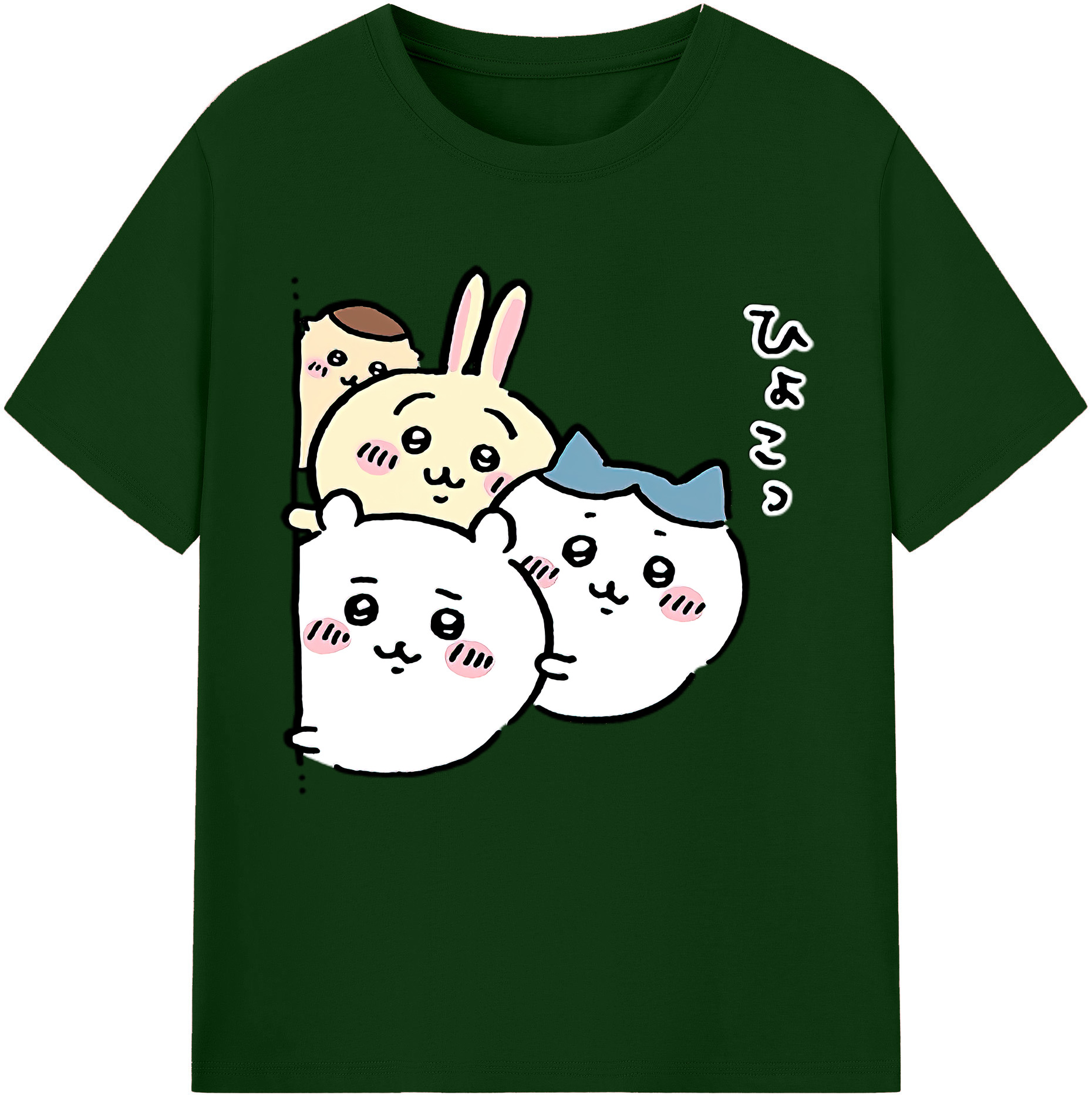 （画像用） ちいかわ ちいかわ Chii-kawa chiikawa 綿100％半袖Tシャツ（フロントプリント）